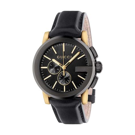 gucci g chrono xl watch|Gucci G Chrono XL Black Dial Brown Leather Men's Watch YA101202.